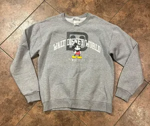 Parks Walt  World Mickey Mouse Sweatshirt Size Medium thumbnail 1
