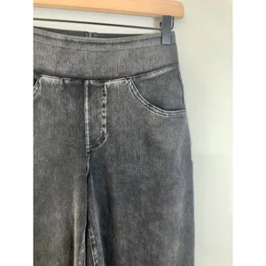 Halara Flex High Waisted Pockets Wide Leg Work Jeans Washed Black XS Regular thumbnail 5