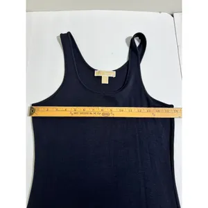 Michael Kors Black Asymmetric High-Low Maxi Tank Dress Small thumbnail 11