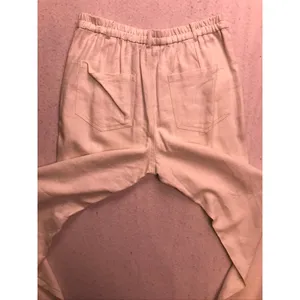 Steve Madden Jogger Pants Womens Medium White Linen Blend Elastic Hem New thumbnail 11