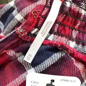 Free People Charlie ruffle plaid top NWT size XS thumbnail 11