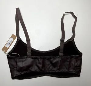 Skims Wet Jersey Scoop Bralette XXS Cocoa Brown Adjustable Minimal NWT thumbnail 2