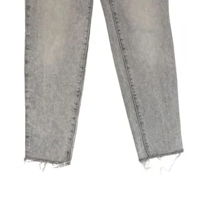 Old Navy Womens 00 Jeans Gray OG Straight High Rise Secret Slim Pockets thumbnail 3