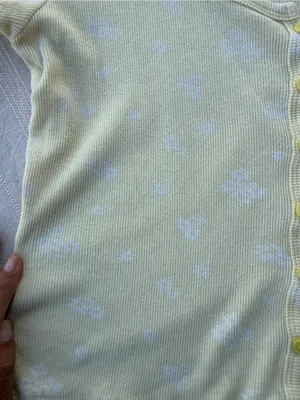 Hollister Pale Yellow Scoop-Neck Button Down Tee thumbnail 2