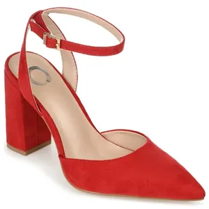 Journee Womens Tyyra Buckle High Block Heel Pointed‎ Toe Pumps Christmas Size 10 thumbnail 1