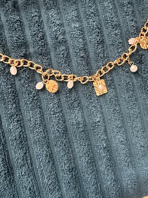 Ladies Gold Charm Chain Belt NWT by a new day thumbnail 2