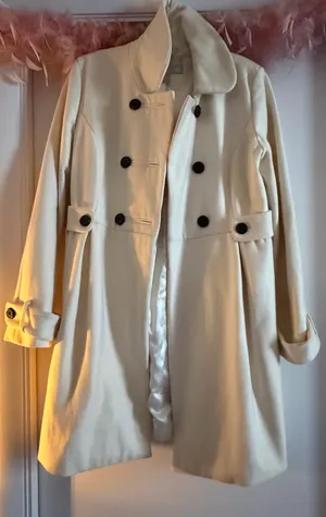 Cream off white old navy coat thumbnail 2