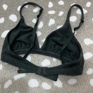 SKIMS triangle bralette Cotton vneck sea mineral forest thumbnail 7
