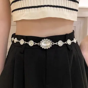 Korean Style Sexy Crystal waist Chain Belt thumbnail 3