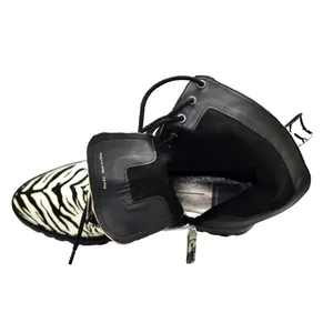 Dolce Vita Zebra Print Lace-Up Ankle Boots Women’s 7.5 thumbnail 4