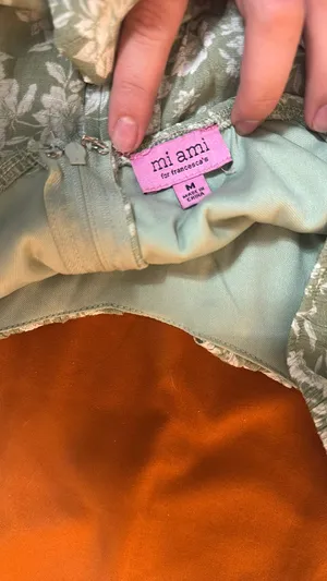 Green Floral Francesca's Romper thumbnail 2