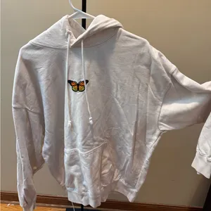 ⭐️Brandy Melville White Hoodie thumbnail 1