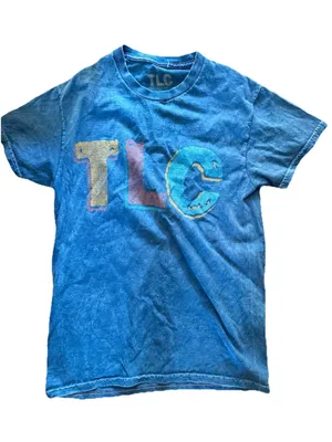 Vintage TLC Crazy Sexy Cool Graphic T-Shirt Blue Mineral Wash Band Tee Small thumbnail 1