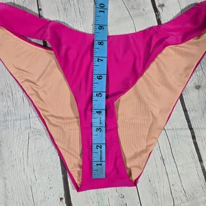J. Crew Curved-waist cheeky‎ bikini bottom Radiant Fuchsia S NWT thumbnail 7