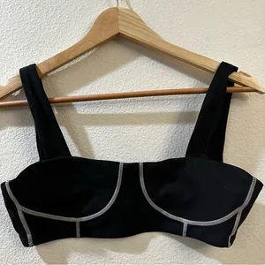 Weworewhat Corset Bra Top in‎ Black Size Small thumbnail 5