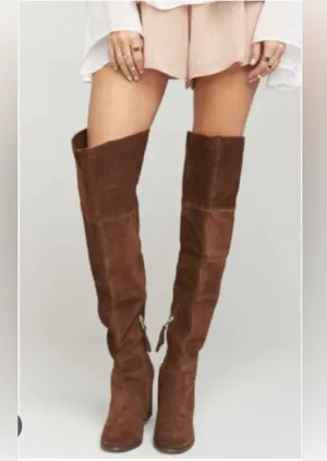 Steve Madden ~ Novela High Boots Brown ~ Suede thumbnail 2