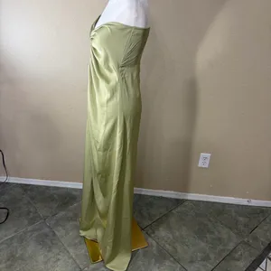 SABO Alyssia Strapless Maxi Dress Sage Green Hue Sz M Wedding Event Bridal Party thumbnail 6
