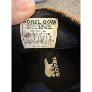 Sorel Womens Size 7 Brown Leather Chelsea Ankle Wedge Fashion Boots Bootie thumbnail 9