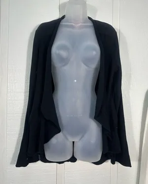 Catch My Black Cardigan Sweater Size XL EUC thumbnail 1