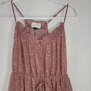 Universal Threads Floral Smocked Midi Boho Sundress XS Blush Mauve Smock Neckline thumbnail 3