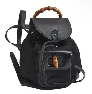 Gucci Black Backpack with Bamboo Handle thumbnail 1