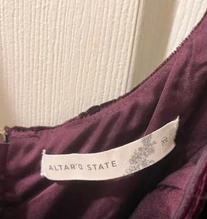 Altar'd State Maroon Dress thumbnail 4
