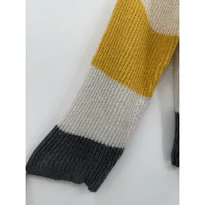 BP Womens Ribbed Colorblock Striped Knit Sweater Size L Cream Cozy Soft Pullover thumbnail 5