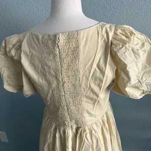 Moon River Puff Sleeve Midi Dress Size Large thumbnail 7