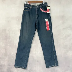 Lee Womens Jeans Size 6 Medium Straight Leg Y2K Preppy Minimalist Dark Academia thumbnail 16