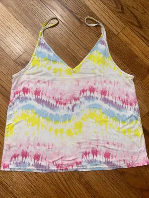 I JAK Tie Dye Intimate Smoothe Cropped Camisole Size Large thumbnail 1