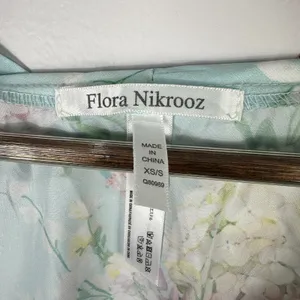 Flora‎ Nikrooz Robe Women XS/S Satin Floral Lounge Wrap Romantic Coquette Fairy thumbnail 2