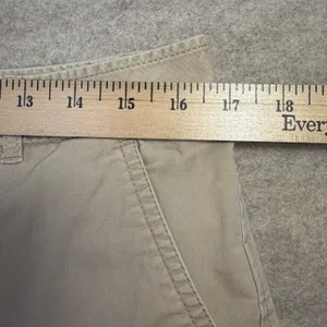 LL Bean Favorite Fit Chino Pants Tan Khaki Straight Leg 12 Reg‎ Preppy Academia thumbnail 7