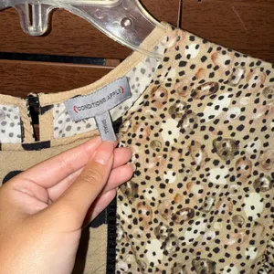 $148 NWOT Anthropologie x Conditions Apply Miranda Mixed Print Tunic Dress S thumbnail 7