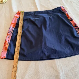 Tommy Bahama Golf Skort Womens M Navy Pink Floral Athletic Stretch Tennis thumbnail 5