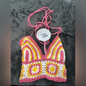 Princess Polly Daisy Girl Top Multi Size M/L New with tag thumbnail 7