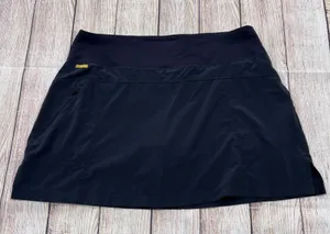 Lole Womens Black Active Skort Size S Wicking Antistatic Zipper Pocket Athletic thumbnail 1