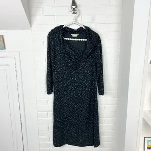 Royal Robbin’s Patterned Wool Blend Knit Dress Size M thumbnail 2