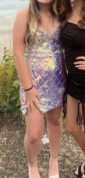 Boutique sequin Homecoming Dress  thumbnail 1