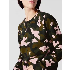 The Upside Forest Camo Bondi Crewneck Sweatshirt Size 6 thumbnail 2