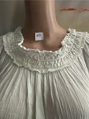 Nouveau Beach Women's White Tassel Hem Peasant Dress Swim Cover Up MD NWT thumbnail 7