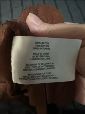 Wildfox Brown Flowy Pull-On‎ Rayon Vacation Lounge Travel Shorts thumbnail 5