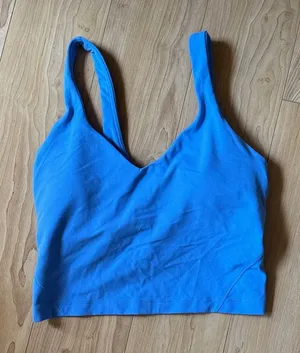 lululemon athletica Blue Sports Bra Tank thumbnail 1