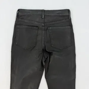 Sam Edelman Black Penny Bootcut Jeans NWT High Rise Coated Denim Size 27 thumbnail 10