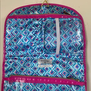 Lilly Pulitzer - Pink & Blue - Hanging Valet / Cosmetic Case thumbnail 5
