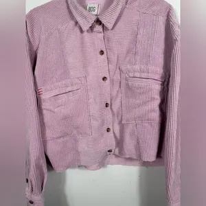 BDG‎ Urban Outfitters Pink Corduroy Cropped Jacket Women’s Large Button Front thumbnail 6