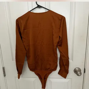 Abercrombie & Fitch Long Sleeve Wrap Bodysuit thumbnail 3