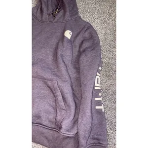 Carhartt Women's Relaxed Fit Hoodie Purple Size Medium thumbnail 3