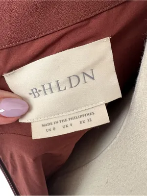BHLDN - Brown Twist Front Cutout Midi Dress Size 0 thumbnail 6