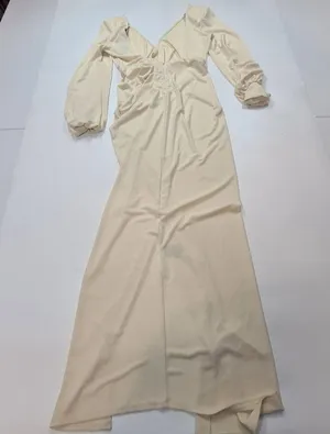 Michael Costello x REVOLVE Bowery Maxi Dress in Cream Small thumbnail 11