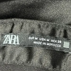 Zara Black Silk Satin Spaghetti Strap Cami Camisole Midi Tank Slip Dress Size M thumbnail 8
